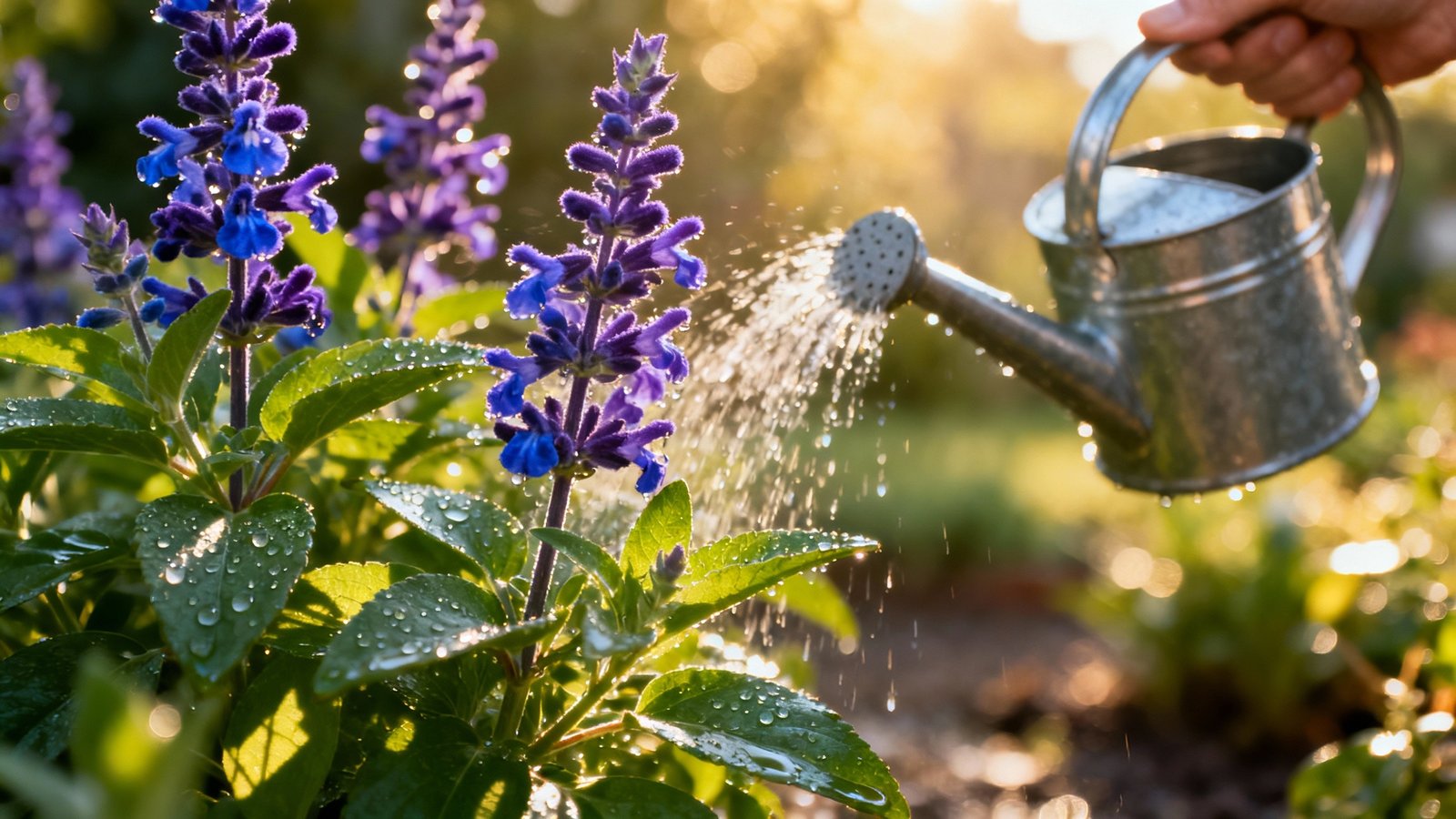 May Night Salvia care and watering